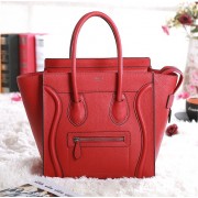 AAA Celine Micro Luggage 3307 in Red Clemence Leather VS06089