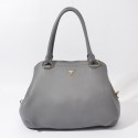 2014 Prada Original Calfskin Leather Tote Bag BR4386 in Grey XZ VS08993