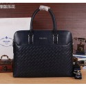 AAA Prada Calfskin Leather Briefcase P66251 Royal VS09865