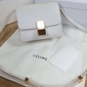 Celine Classic Box mini Flap Bag Smooth Leather C11041T White VS05101