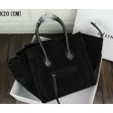 Celine Luggage Phantom Bag Suede Leather Ci3341 Black VS06305