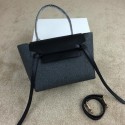Celine mini Belt Bag Flannelette Leather C98311 Grey VS01167