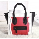Celine Nao Luggage 3309 in Red with White and Black Original Leather VS01735
