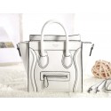 Celine Nao Luggage 3309 in White Clemence Leather VS00127