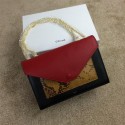 Celine Pocket Handbag Seashell Snake Leather 175383 Black&Wheat&Burgundy VS02361