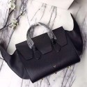 Celine Tie Top Handle Bag Black Original Leather C010701 VS09679