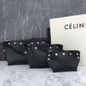 Cheap Celine Sailor Bag With Studs In Natural Calfskin Black 260710 VS08501
