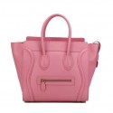 Copy Celine Luggage Mini Bag Original Leather CL88022 Pink VS08753