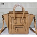 Copy Designer Celine Luggage Nano Bag Original Leather C3308S Apricot VS08151