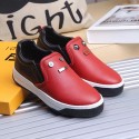 Copy Fendi Calfskin Slip-on sneakers Red F021802 VS01655