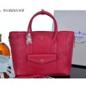 Copy Prada Litchi Leather Tote Bag PBN2650 Red VS08487