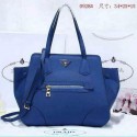 Copy Quality Prada Litchi Leather Shoulder Bag BL0928 Blue VS02370