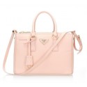 Designer Imitation Prada 30cm Saffiano Leather Tote Bag BN1801 Light Pink VS00882