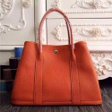 Fake Hermes Garden Party 36 30 Tote Bag in Imported Togo Leather Orange VS00214