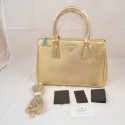 Fake Prada Mingdu 2274 Saffiano Leather Handbag in Gold VS07515