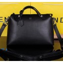 Fendi By The Way Tote Bag Calfskin Leather FD2351 Black VS00218