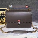Fendi Kan I Leather Bag Coffee 8BT283 VS09775