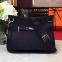 Hermes Jypsiere 28CM Bag Black Taurillon Clemence Leather H0628 VS07911