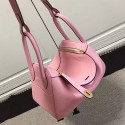 Hermes Lindy 26 Bag Pink Togo Calfskin Leather HLD2630 VS02340