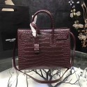 High Quality Large Saint Laurent Baby Sac De Jour Bag in Coffee Croco Leather Y12131 VS01509