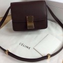 Imitation Cheap Celine Classic Box mini Flap Bag Smooth Leather C11041T Burgundy VS02826