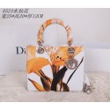 Imitation Christian Dior Alstroemeria Flower Lady Dior Bag CD0523 Wheat VS08087