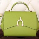 Imitation Hermes Stirrup Top Handle Bag H30560 Green VS09745