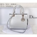 Lady Dior Bags in Patent Leather D5432 Silver VS00278