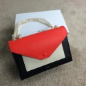 Luxury Fake Celine Pocket Handbag Seashell Smooth Calfskin 175383 Black&White&Orange VS08481