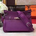 Luxury Hermes Jypsiere 28CM Bag Purple Taurillon Clemence Leather H0628 VS04844