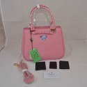 Mingdu Prada Saffiano Calf Leather Bow Tote Bag BN2245 in Pink VS07478