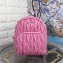 Miu Miu Mini Matelasse Leather Crossbody Backpack Pink BL0624 VS02094