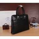 Prada Calfskin Leather Briefcase P66251 Black VS02931