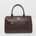 Prada Original Calfskin Leather Top Handle Bag BL0805 in Coffee XZ VS07527