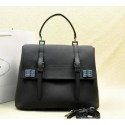 Prada Original Leather Tote Bag BN2789 Black VS02125