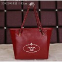 Prada Smooth Leather Shoulder Bag PR68671 Burgundy VS03122