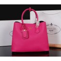 Prada Twin Saffiano Leather Cuir Large Tote BN2756 in Peach with Gold Hardware Mingd VS01483