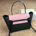 Replica Celine Belt Bag Original Leather CLA98312 Green&Pink VS05023