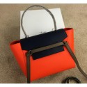 Replica Celine mini Belt Bag Original Leather C98311 Orange&Royal&Khaki VS01808