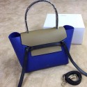Replica Celine Small Belt Bag Original Leather CLA98311S Blue&Khaki VS03962