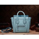 Replica Cheap Celine Nao Luggage 3309 in Light Blue Clemence Leather VS01742