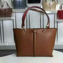 Replica Chloe Small Keri Tote Bag in Brown Smooth Calfskin 3S1237 VS05630