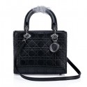 Replica Christian Dior Calfskin Leather Mini Lady Dior Bag CD6325 Black VS04759