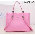 Replica Prada Calfskin Leather Tote Bag BN2789 Pink VS05670