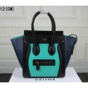 Sale 1:1 Celine Luggage Micro Tote Bag Original Leather C3308M Light Green&Black&Royal VS06196
