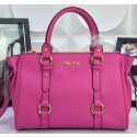 Top miu miu Top Handle Bag Sheepskin Leather M6809 Pink VS07951