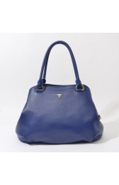 2014 Prada Original Calfskin Leather Tote Bag BR4386 in Sapphire Blue XZ VS09828