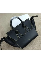 2015 Celine Tie Nano Top Handle Bag Original Leather 98313 Black VS03785