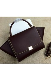 2015 Celine Trapeze Bag Original Leather CL008 Burgundy VS02894