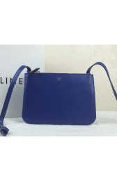 AAA Celine Trio Original Leather Shoulder Bag C98317 Blue VS08352
